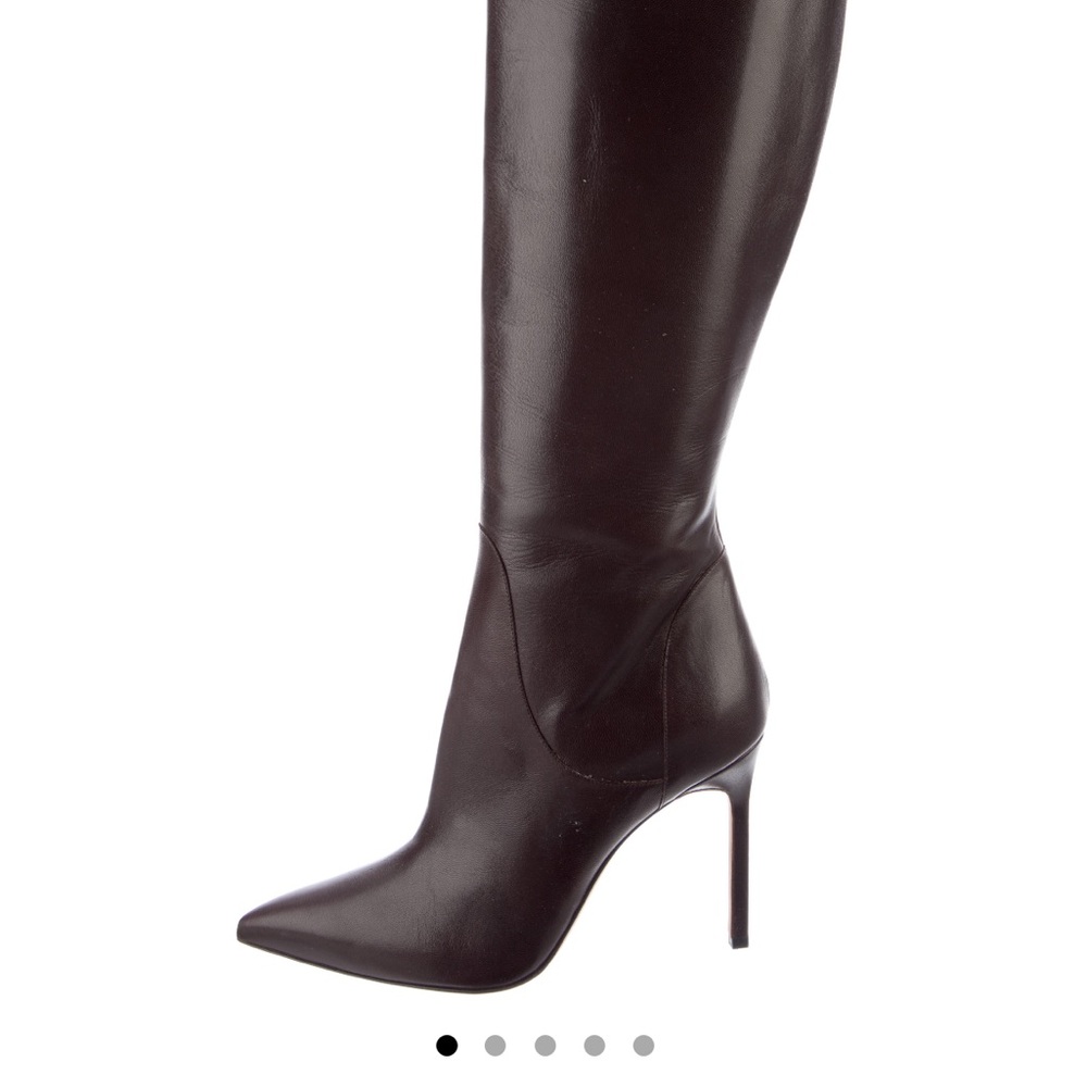 COPY - Manolo Blahnik Leather Brown Stiletto - Picture 2 of 5